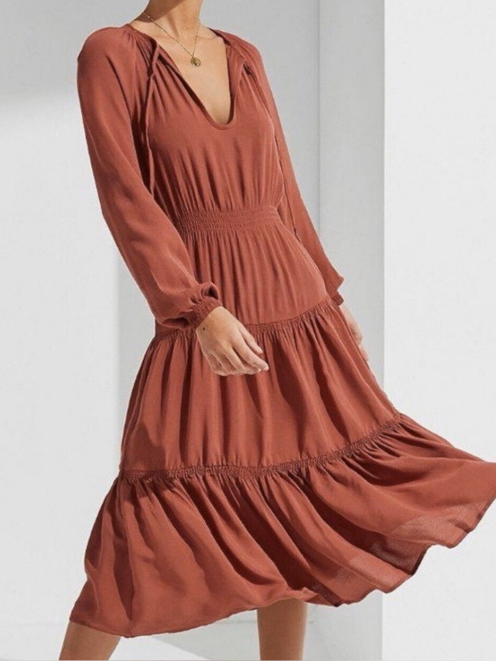 Urban Outfitters Prairie Tiered Dress